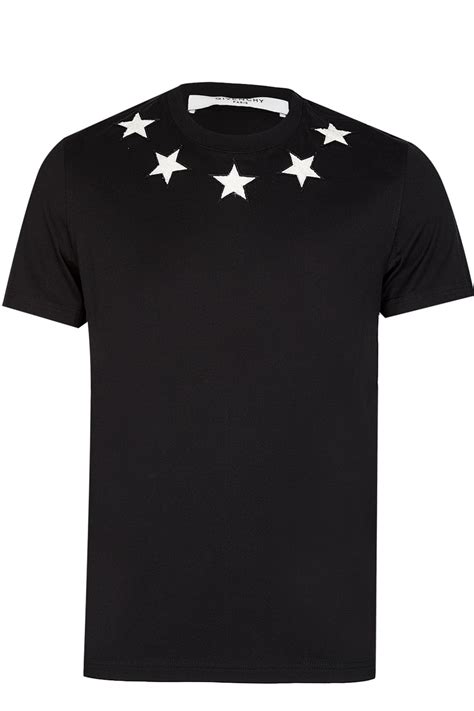 givenchy 5 star shirt|givenchy crest t shirts.